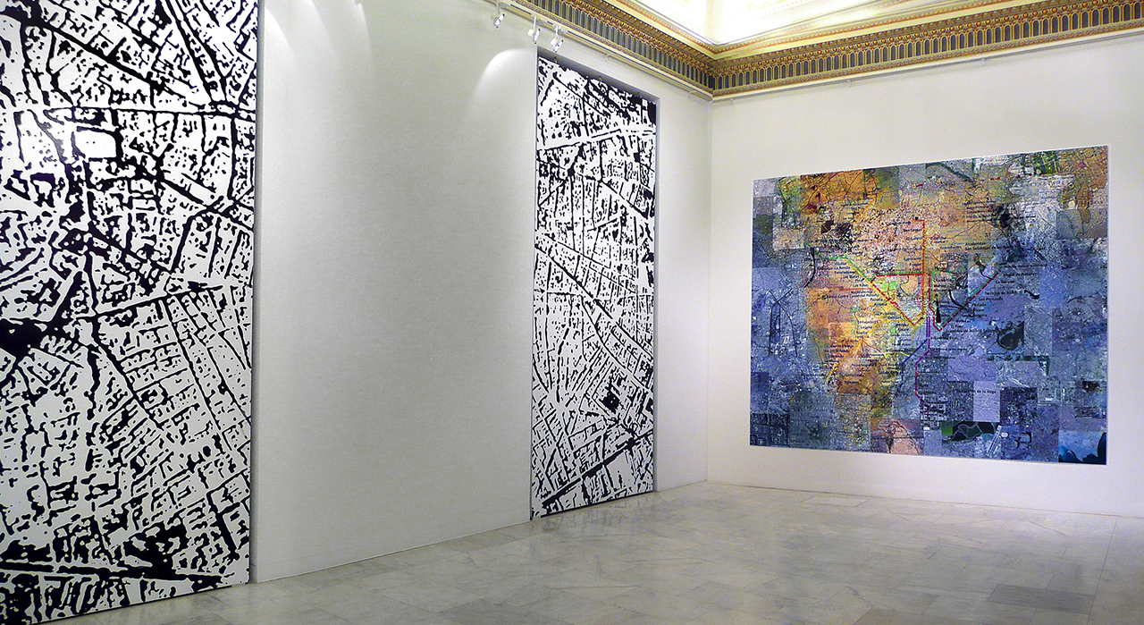 Transurbancias. Vista de la instalación en el Palacio de Altamira